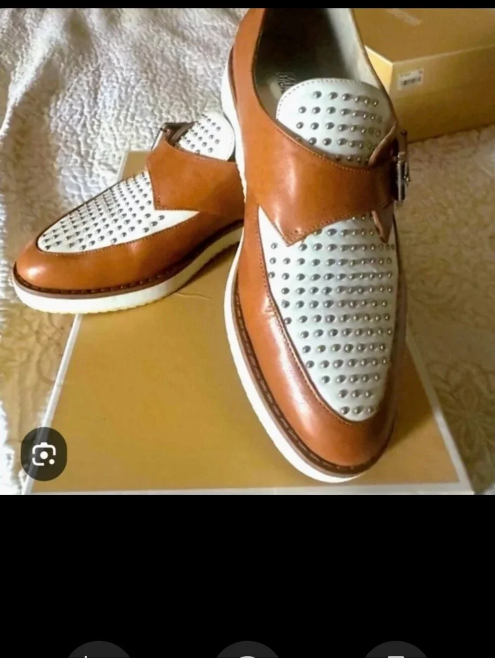Michael Kors Dakota Studded Oxfords Size 7 Like New